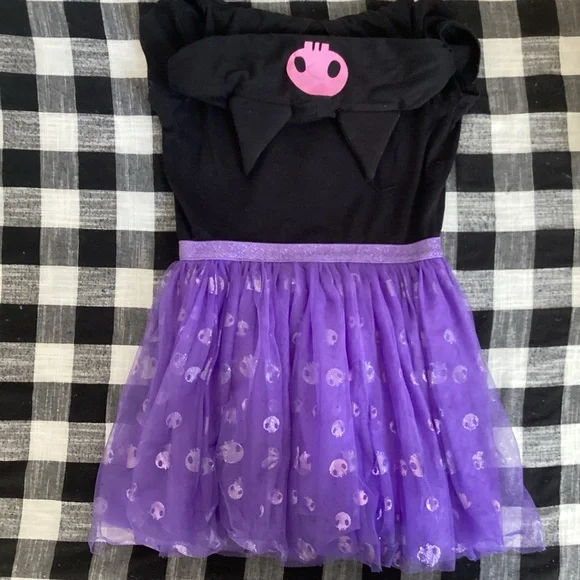Kuromi Black and Purple Hooded Dress - Picture 3 of 5